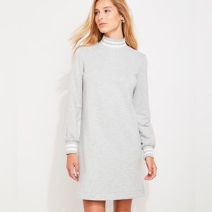Varsity Tipped Sweatshirt Dress